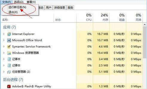 win8的任務(wù)管理器界面