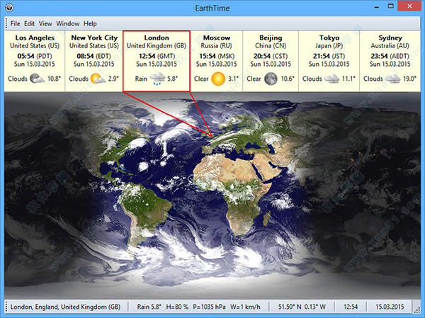 EarthTime(世界時(shí)鐘桌面)