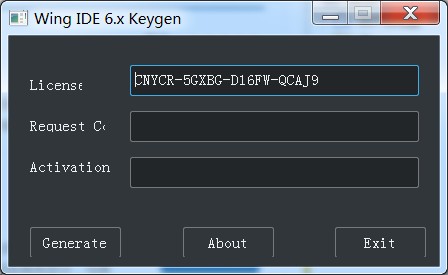 Wing IDE 6.x注冊(cè)機(jī)
