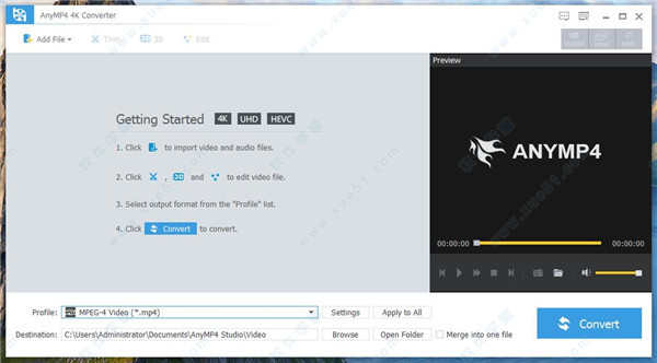 AnyMP4 4K Converter(4K視頻轉(zhuǎn)換器)