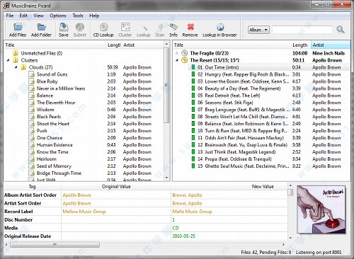 MusicBrainz Picard v2.2.1中文綠色版