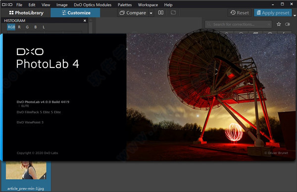 DxO PhotoLab 4漢化破解版